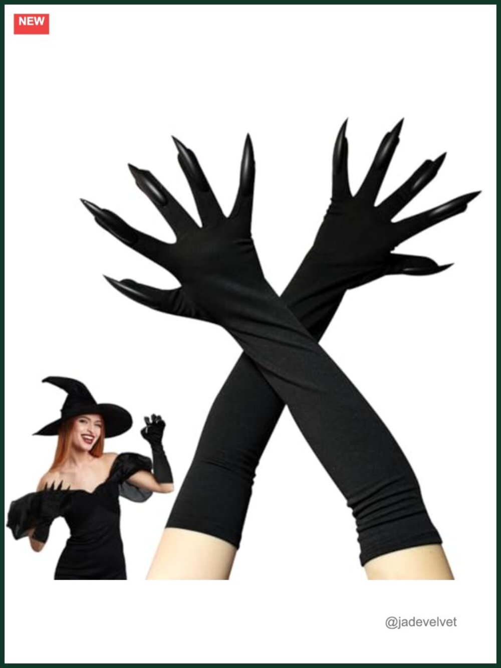 Cat Claw Gloves Long Fingernails Halloween Cosplay Costume Accessory